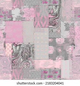 Vector image with imitation of grunge datamoshing texture.