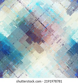 Vector image with imitation of grunge datamoshing texture.