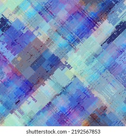 Vector image with imitation of grunge datamoshing texture.