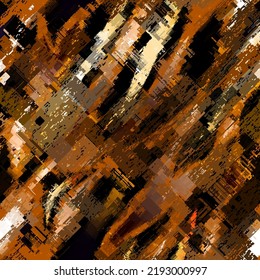 Vector image with imitation of grunge datamoshing texture.