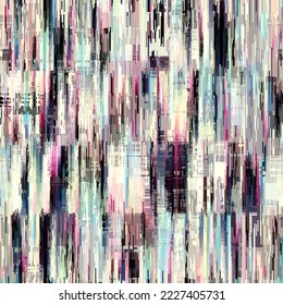 Vector image with imitation of grunge datamoshing texture.