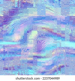 Imagen vectorial con imitación de textura de datamoshing de grano.