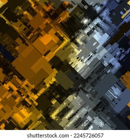 Imagen vectorial con imitación de textura de datamoshing de grano.
