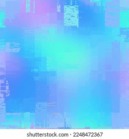 Vector image with imitation of grunge datamoshing texture. Seamless image.