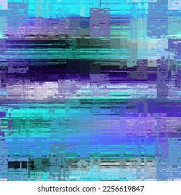 Vector image with imitation of grunge datamoshing texture. Seamless image.