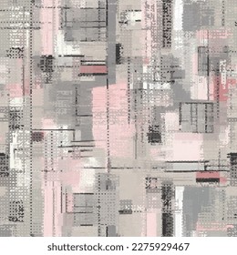 Vector image with imitation of grunge datamoshing texture.