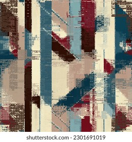 Vector image with imitation of grunge datamoshing texture.