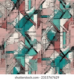 Imagen vectorial con imitación de textura de datamoshing de grano.