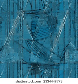 Vector image with imitation of grunge datamoshing texture.