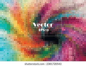 Vector image with imitation of grunge datamoshing texture.