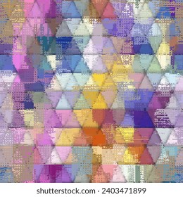 Vector image with imitation of grunge datamoshing texture. Retro risograph texture.