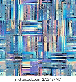 Imagen de Vector con imitación de textura de datamoshing grunge.