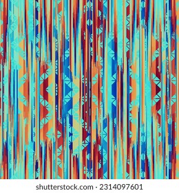 Vector image with imitation of grunge melange lines texture. Seamless image