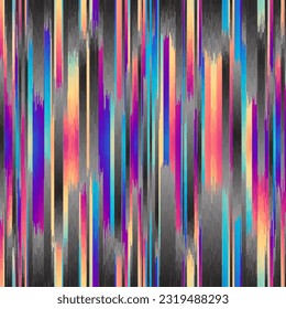 Vector image with imitation of grunge melange lines texture. Seamless image
