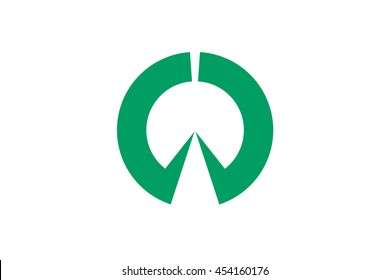 Vector image of Inazawa city flag. Proportion 2:3. EPS10. 