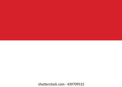 Vector image of Indonesia  flag.