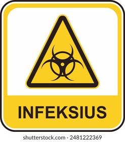 vector image of infectious sign symbol