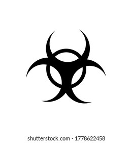 Vector image Infectious substances icon. Solid Basic Simple Image.