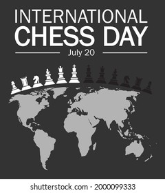 Vector Image, International Chess Day july 20