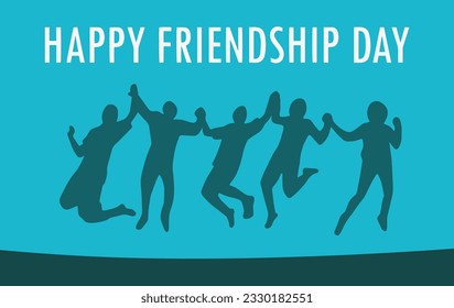 vector image international friendship day illustration