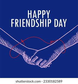 vector image international friendship day illustration