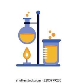 vector image. investigate icons on white background with orange and light purple colors.