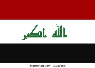 vector image of iraq flag