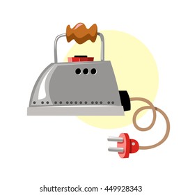 vector image iron. isolated on white background