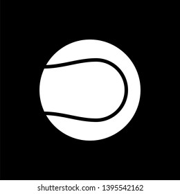 Vector image of isolated ball icons for playing tennis. Design a flat ball icon for playing tennis