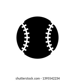 Vector image of an isolated baseball icon. Design a flatball ball baseball icon