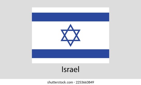 Vector Image Of  Israel Flag