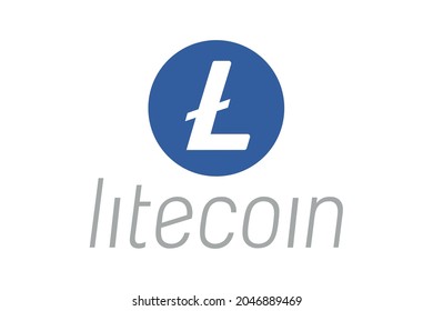 Vector image of itecoin. Cryptocurrency, infographics
