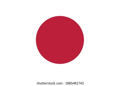 Vector image of the Japanese flag