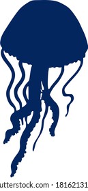 Vector image of an jellyfish