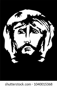 A vector image Jesus Christ 