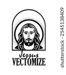 Vector image of Jesus Christ, suitable for use in your various products.