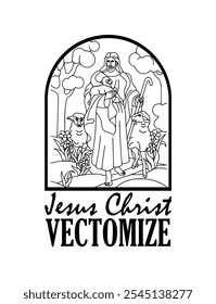 Vector image of Jesus Christ, suitable for use in your various products.