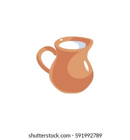 Vector image of a jug of milk.