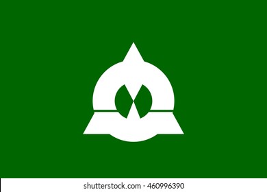 Vector image of Katsuyama city flag, Fukui prefecture , Japan. Proportion 2:3. EPS10. 