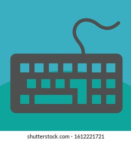 A vector image of a keyboard