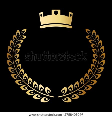 Vector image of the king and queen's crown. Collection of golden royal crown symbols. Luxurious symbols of monarchy and leadership. Element for your design.