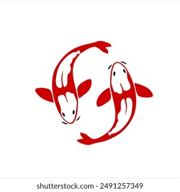 vector image of koi fish