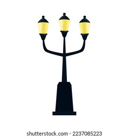 vector image of lamps on a white background