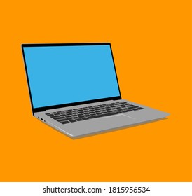 Vector image of laptop illustration