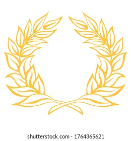 Vector image of a Laurel wreath