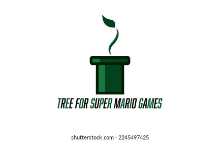 vector image of leaves and objects for games