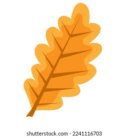 Vector image of leaves from a tree. Autumn leaf fall. A natural design element for web applications, website and social networks.