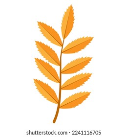 Imagen vectorial de hojas de un árbol. Cae la hoja de otoño. Un elemento de diseño natural para aplicaciones web, sitios web y redes sociales.