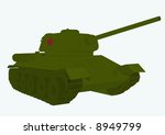 vector image of legendary Russian tank of the second world war T 34