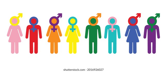 Imagen vectorial de un color LGBTQ+. Símbolo de orgullo. Color arcoiris para LGBTQ , El más conocido a nivel mundial es la bandera del orgullo gay que representa el orgullo LGBT. Feliz mes del orgullo.